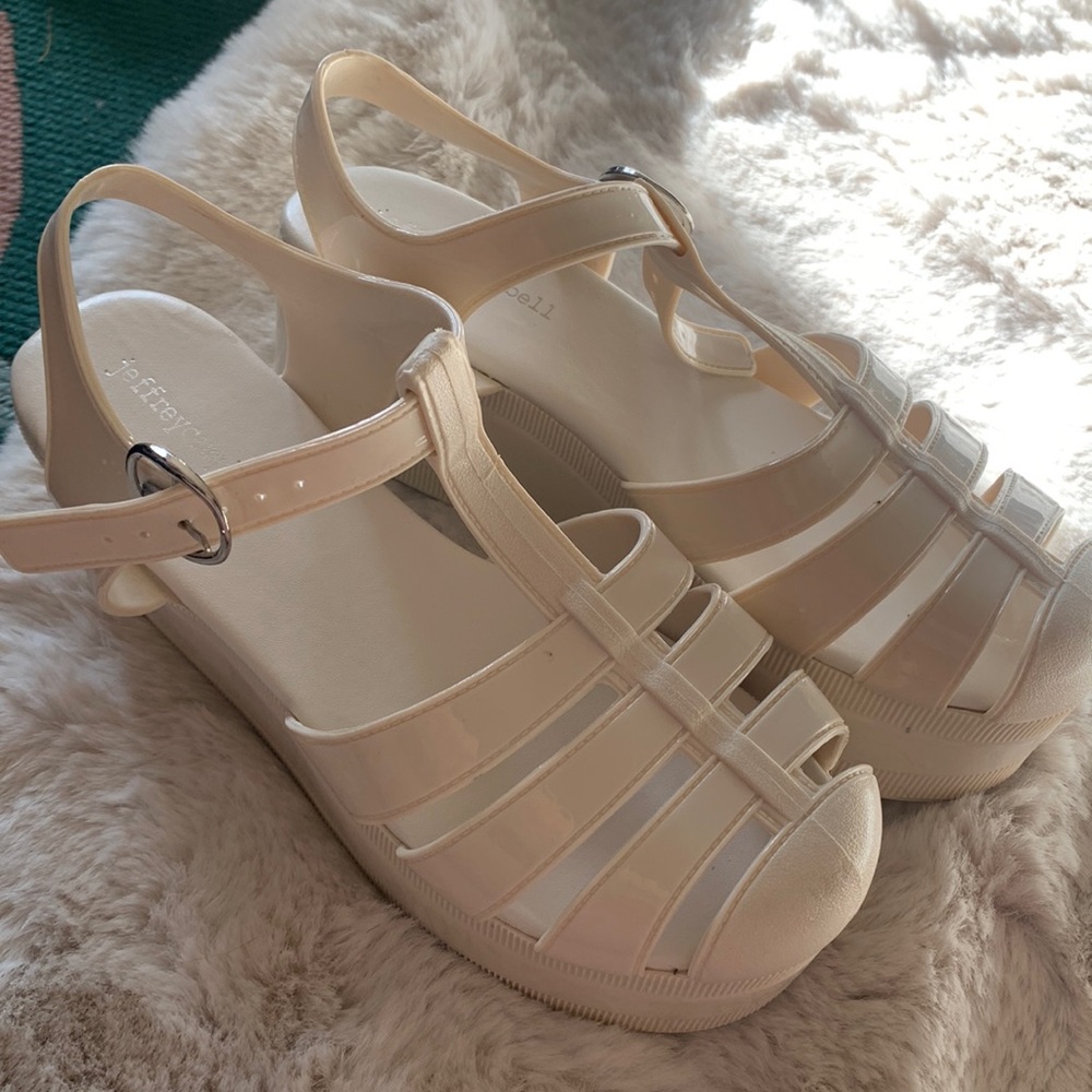 Jeffery Campbell platform fisherman sandals